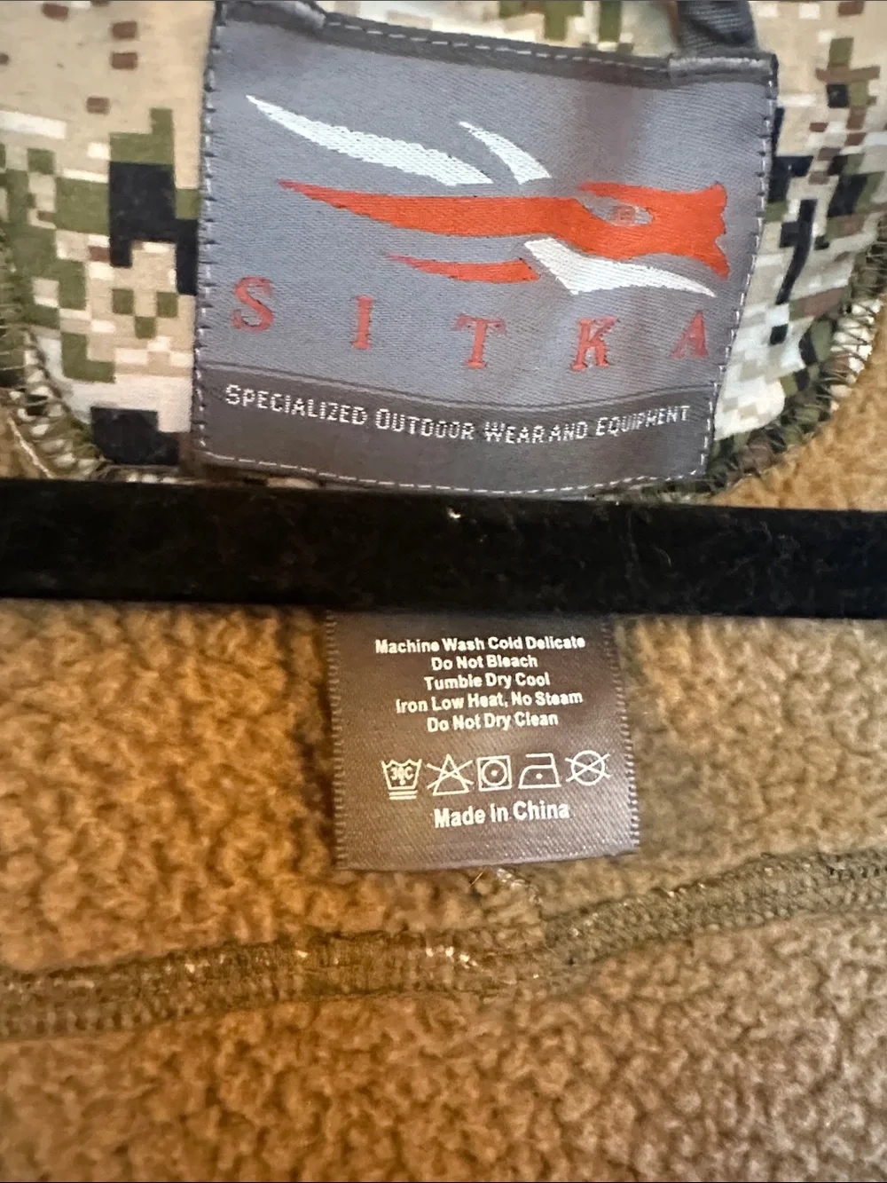 sitka fleece shell